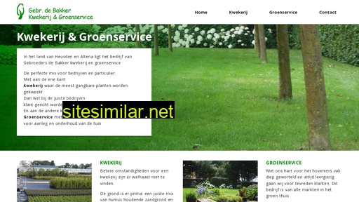 boomkwekerijdebakker.nl alternative sites