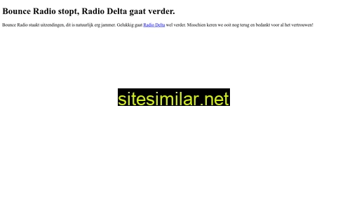 bounceradio.nl alternative sites