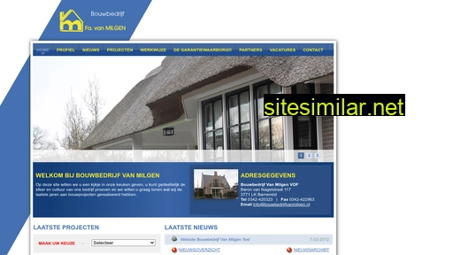 bouwbedrijfvanmilgen.nl alternative sites