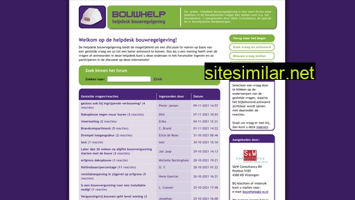 bouwhelp.nl alternative sites