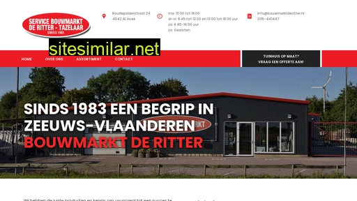 bouwmarktderitter.nl alternative sites