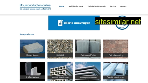 bouwproductenonline.nl alternative sites