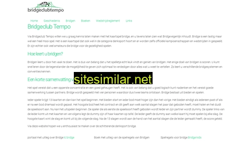 bridgeclubtempo.nl alternative sites
