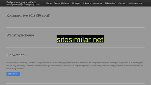 bridgeverenigingalacarte.nl alternative sites