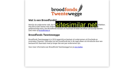 broodfondstwentewegge.nl alternative sites