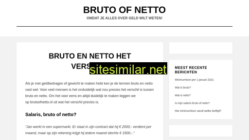 brutoofnetto.nl alternative sites