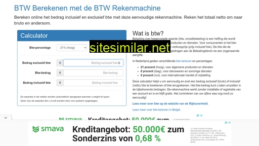 btwrekenmachine.nl alternative sites