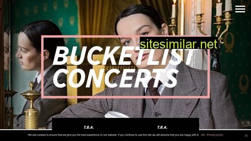 bucketlistconcerts.nl alternative sites