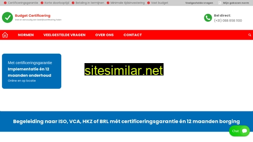 budgetcertificering.nl alternative sites