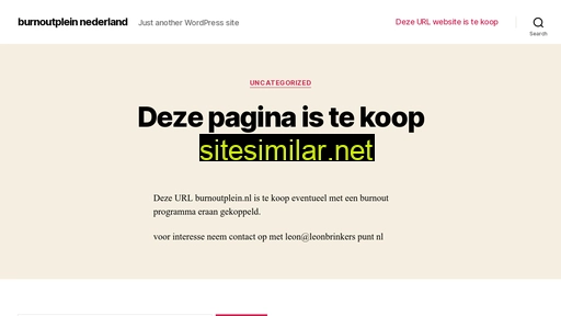 burnoutplein.nl alternative sites