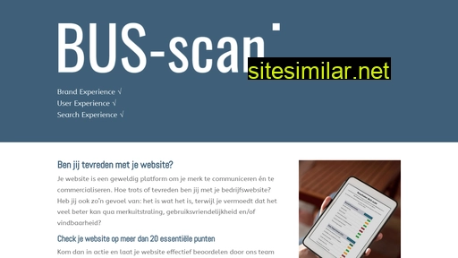 bus-scan.nl alternative sites