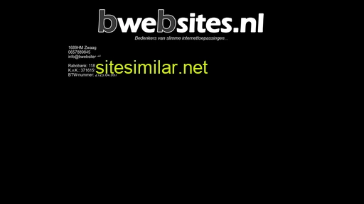 bwebsites.nl alternative sites