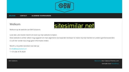 bwsolutions.nl alternative sites