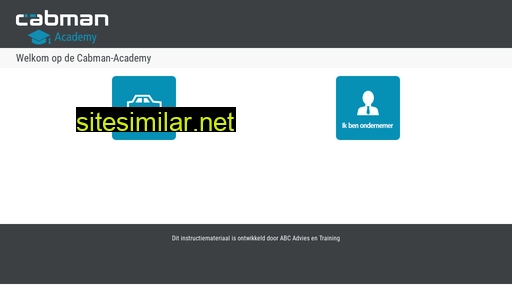 cabman-academy.nl alternative sites