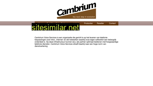 cambrium-voice-services.nl alternative sites