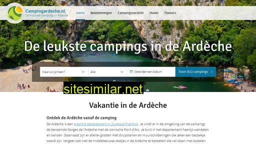 campingardeche.nl alternative sites