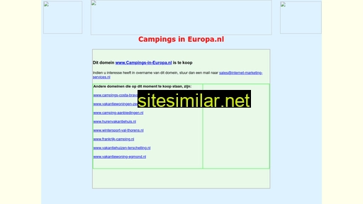 campings-in-europa.nl alternative sites