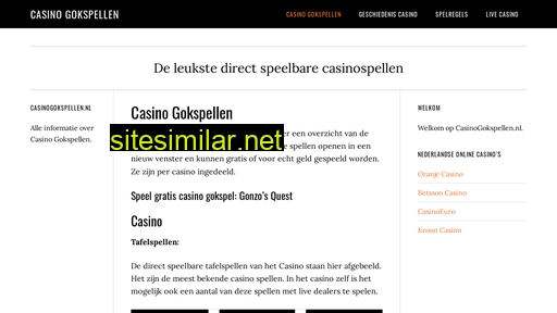 casinogokspellen.nl alternative sites