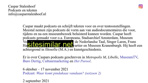 casparstalenhoef.nl alternative sites