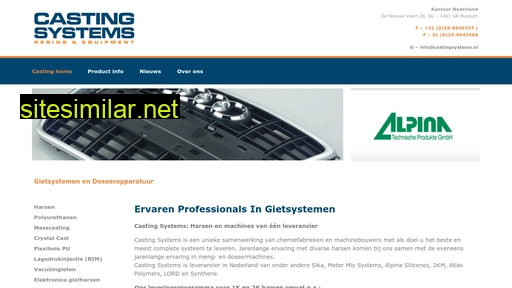 castingsystems.nl alternative sites
