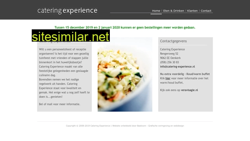 Catering-experience similar sites
