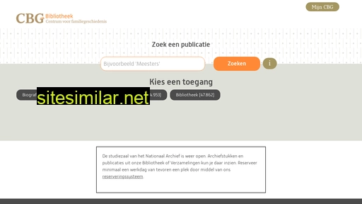 cbgbibliotheek.nl alternative sites