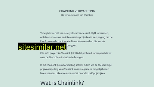 chainlinkverwachting.nl alternative sites