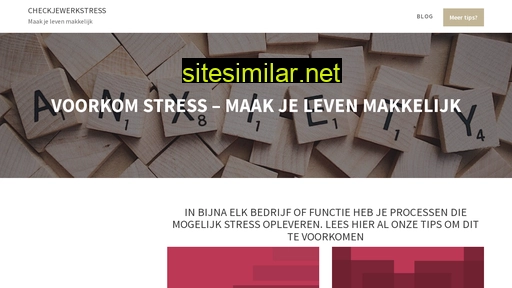 checkjewerkstress.nl alternative sites