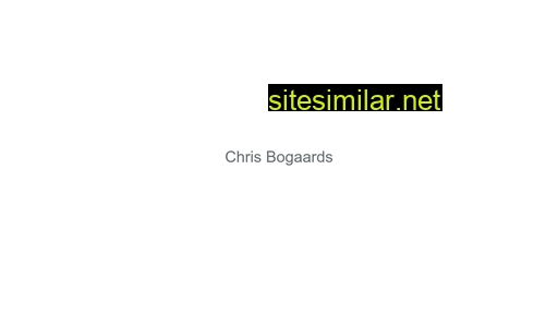 Chrisbogaards similar sites