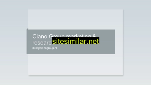 cianogroup.nl alternative sites