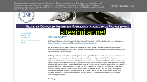 cimp-register.nl alternative sites