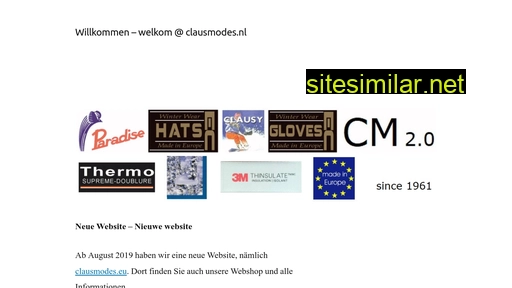 clausmodes.nl alternative sites