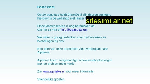cleandeal.nl alternative sites