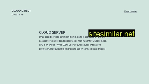Cloud-direct similar sites
