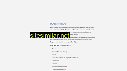 club-mate.nl alternative sites