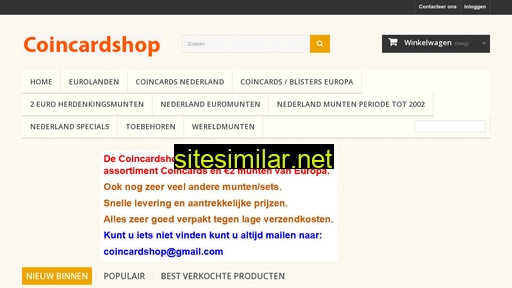 coincardshop.nl alternative sites