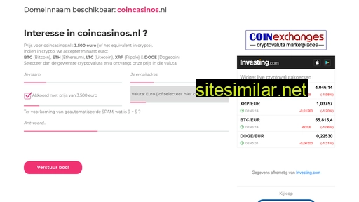 coincasinos.nl alternative sites
