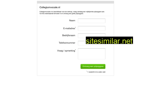 collegiumvocale.nl alternative sites