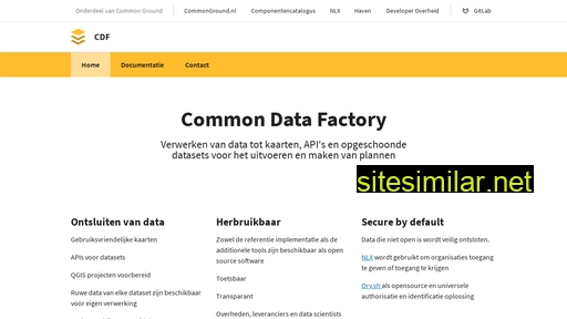 commondatafactory.nl alternative sites