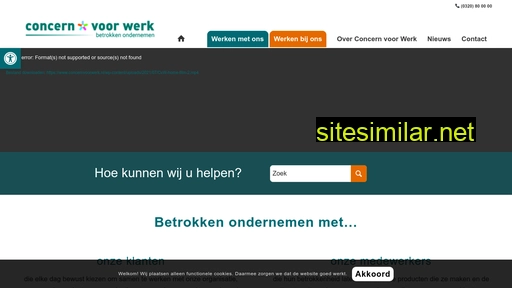 concernvoorwerk.nl alternative sites