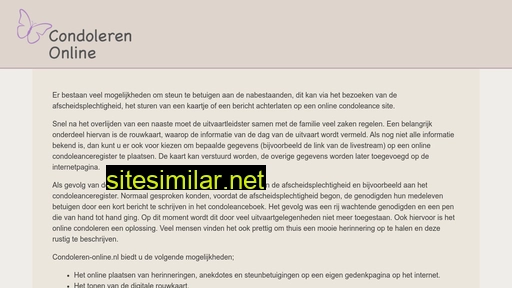 condoleren-online.nl alternative sites