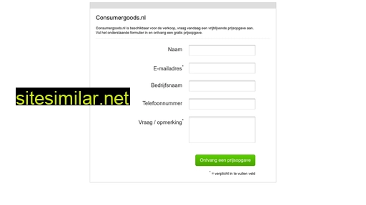 consumergoods.nl alternative sites