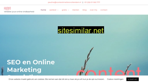 contentmattersrotterdam.nl alternative sites