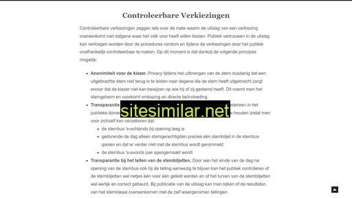 controleerbareverkiezingen.nl alternative sites