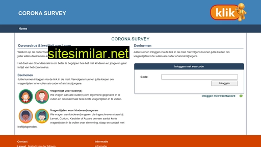 corona-survey.nl alternative sites