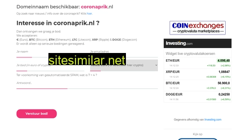coronaprik.nl alternative sites