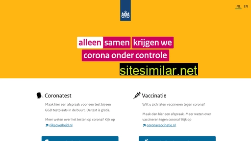 coronatest.nl alternative sites