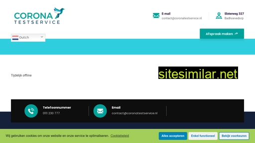 coronatestservice.nl alternative sites
