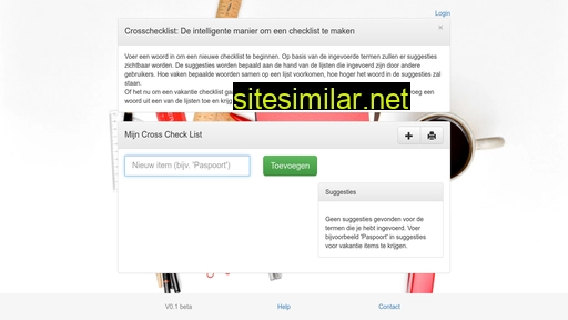 crosschecklist.nl alternative sites