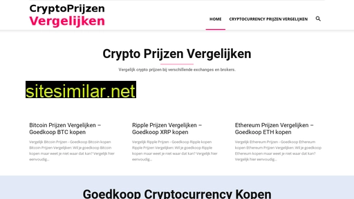 cryptoprijzenvergelijken.nl alternative sites